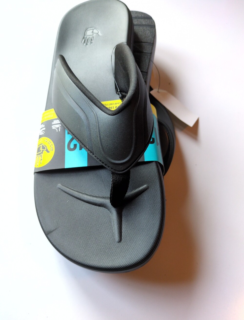 NEW Body Glove Men's Size 12 Comfort Flip Flop Thong Sandals Black Beach